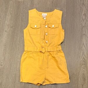 Little Lass Mustard Yellow Kids Romper